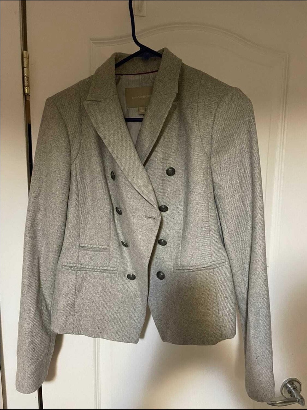 Women's Blazer Jacket - Light Gray